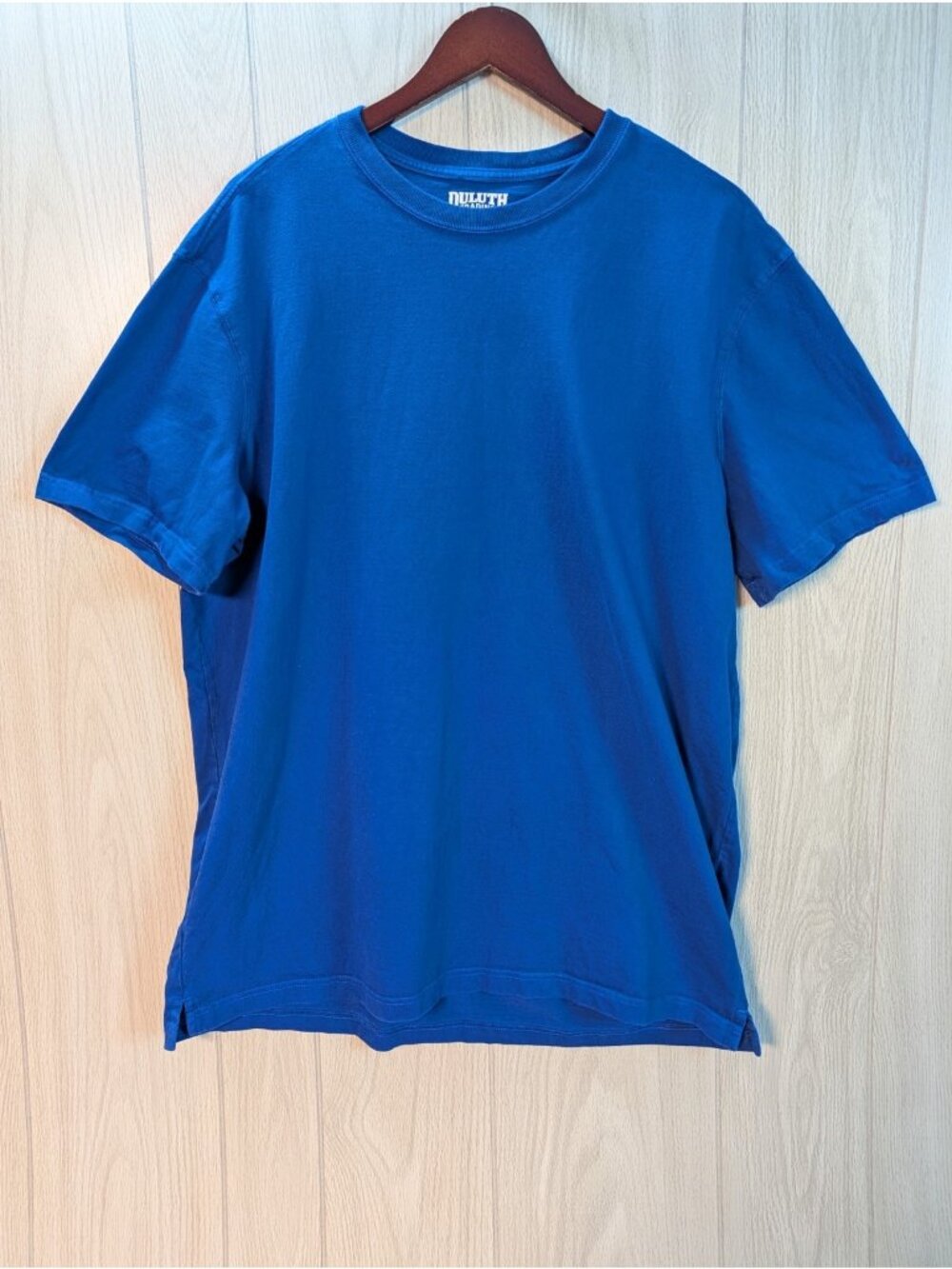 Duluth Trading Standard Fit Sz XL Blue Short Sleeve Longtail T Shirt